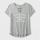 Grayson Social Girls' 'save The Planet Unicorns' Short Sleeve T-shirt - Athletic Heather