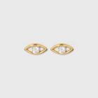 Sugarfix By Baublebar Delicate Evil Eye Stud Earrings - Gold