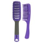 Goody Detangle It Vent And Comb Set - Purple And Grey
