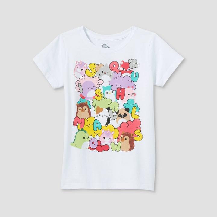 Girls' Squishmallows Short Sleeve Graphic T-shirt - Red