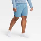 Men's 7 Run Lined Shorts - All In Motion Blue Gray S, Men's,