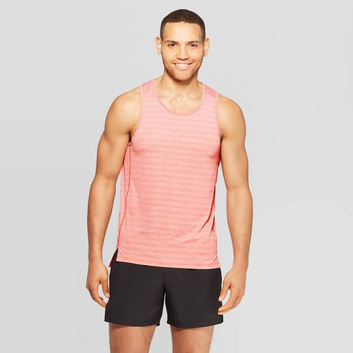 Men's Sleeveless Running T-shirt - C9 Champion Coral Bloom Heather