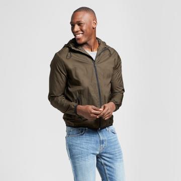 Men's Lightweight Packable Windbreaker Jacket - Goodfellow & Co Deep Olive
