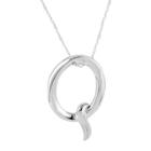 Target Women's Sterling Silver Alphabet 'q' Pendant,