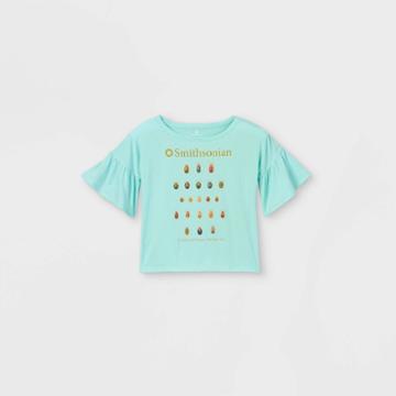 Girls' Smithsonian Puff Short Sleeve T-shirt - Green