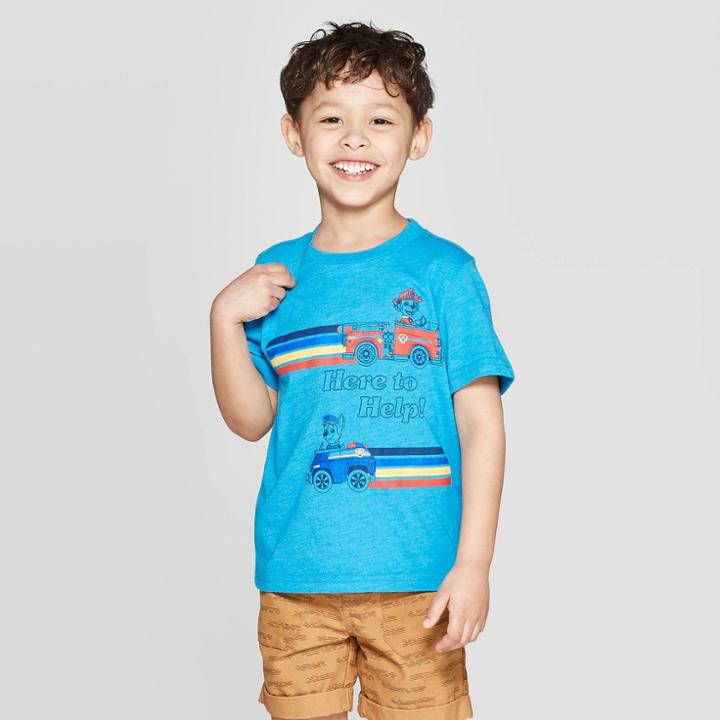Boys' Paw Patrol Short Sleeve T-shirt - Blue
