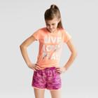 Girls' Live Love Play Graphic Tech T-shirt - C9 Champion Coral