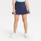 Girls' Stretch Woven Performance Skort - All In Motion Navy Xs, Girl's, Blue