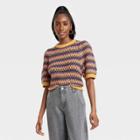 Women's Puff Elbow Sleeve Crewneck Pullover Sweater - Universal Thread Xs,