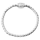 Daxx 2 Ct. T.w. Journee Collection Round Cut Cz Pave Set Magnetic Clasp Bracelet In Brass -