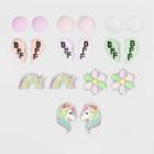 Girls' 9pk Heart Stone And Butterfly Set Earrings - Cat & Jack , Women's,