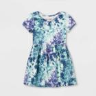Toddler Girls' Knit Short Sleeve Dress - Cat & Jack Blue
