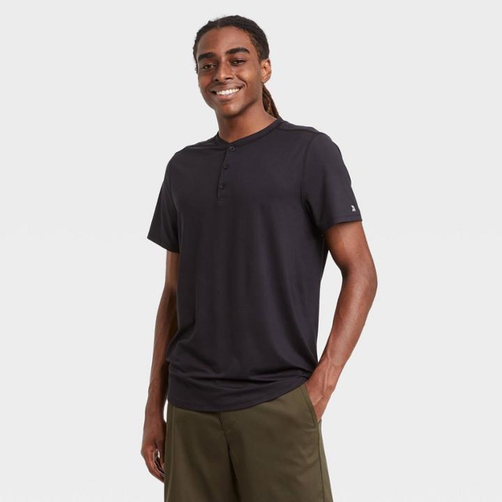 Men's Upf 50 Short Sleeve T-shirt - All In Motion Black