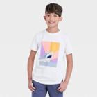 Boys' Sunrise Shark Graphic Short Sleeve T-shirt - Cat & Jack White