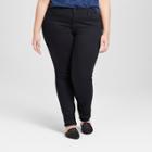 Petitewomen's Plus Size Skinny Jeans - Universal Thread Black