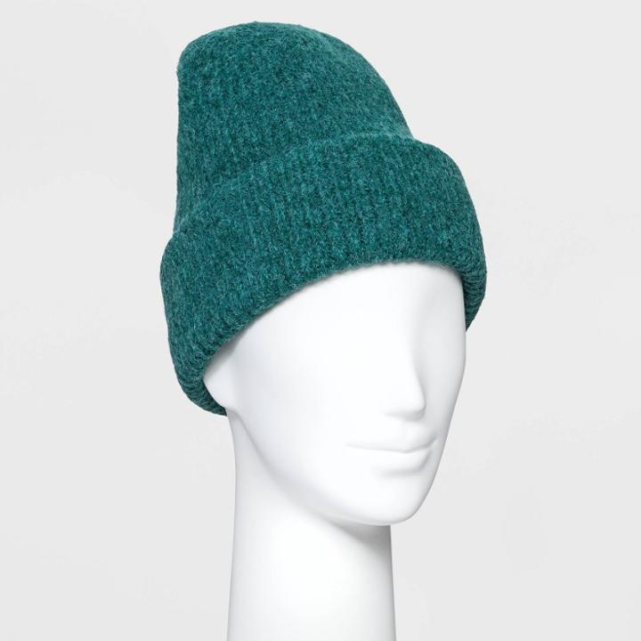 Adult Double Cuff Beanie - Universal Thread Green