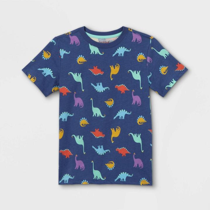 Boys' Printed Short Sleeve T-shirt - Cat & Jack Violet