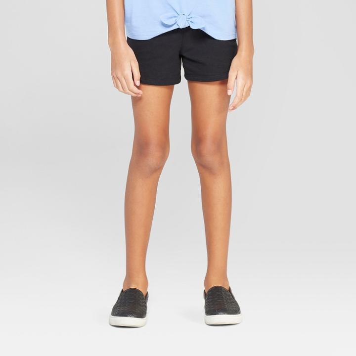 Girls' Knit Shorts - Cat & Jack Black