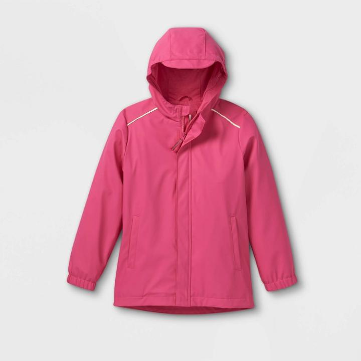 Kids' Solid Rain Jacket - Cat & Jack Pink
