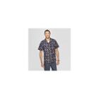 Men's Short Sleeve Button-down Camp Shirt - Goodfellow & Co Federal Blue