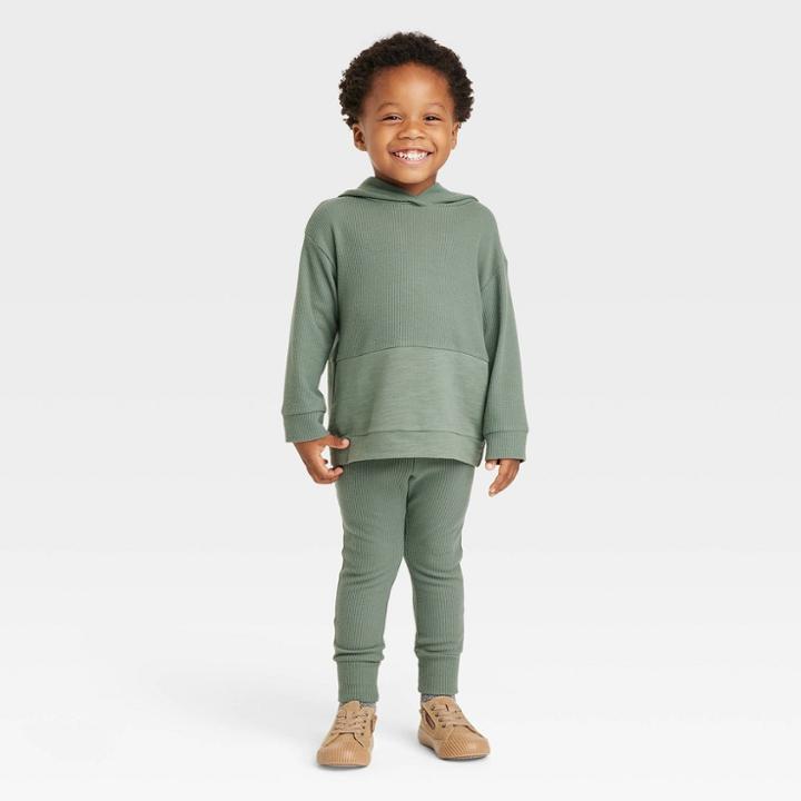 Grayson Collective Toddler Cozy Waffle Hoodie & Leggings