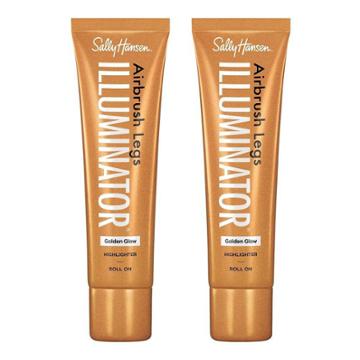 Sally Hansen Airbrush Legs Illuminator Leg Makeup - 02 Golden Glow - 2pc/3.38 Fl Oz Ea