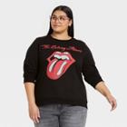 Women's The Rolling Stones Plus Size Graphic Sweatshirt - Black
