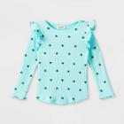Toddler Girls' Heart Rib Long Sleeve T-shirt - Cat & Jack