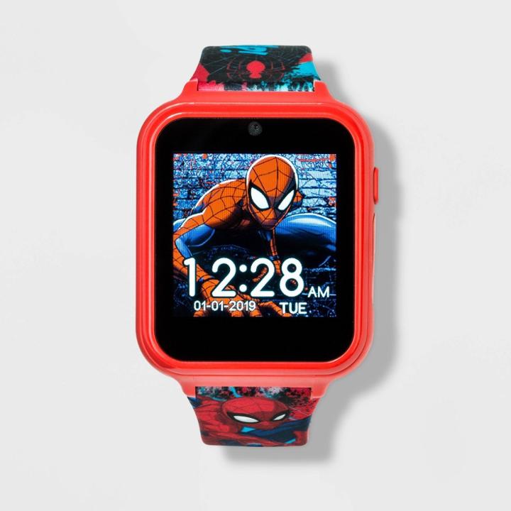 Marvel Boys' Spider-man Itime Interactive Watch - Red,