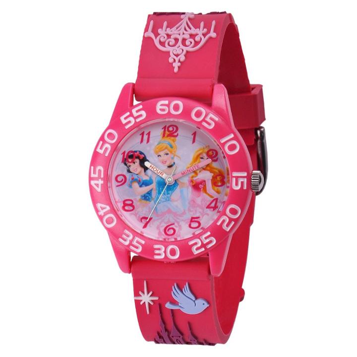 Kid's Disney Princess Watch - Peach, Girl's, Pink