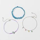 Girls' 3pk Choker Set With Unicorn And Love Charms Necklaces - Cat & Jack , Purple