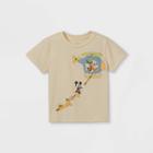 Disney Toddler Boys' Mickey Mouse And Friends Short Sleeve Pocket T-shirt - Cream