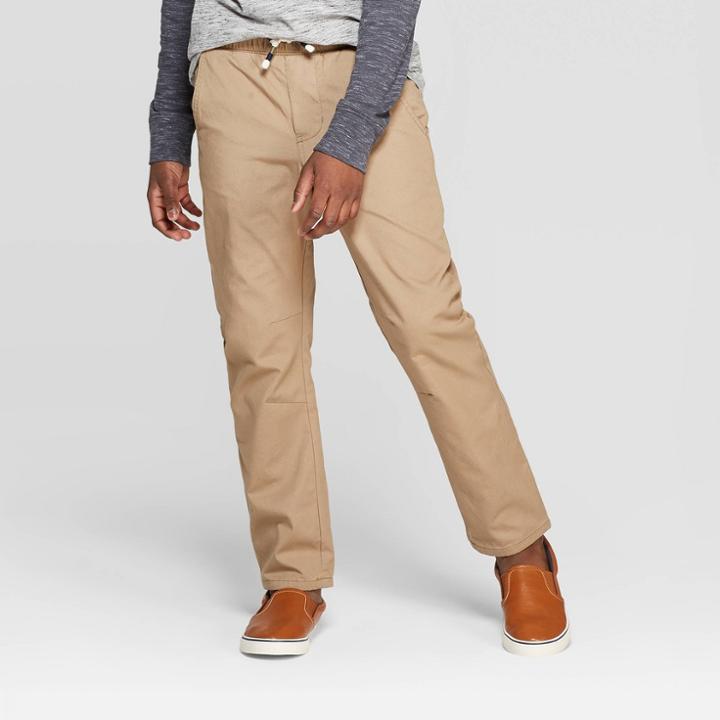 Boys' Pull-on Jogger Pants - Cat & Jack Beige
