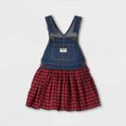 Oshkosh B'gosh Toddler Girls' Buffalo Check Dress - Navy/red
