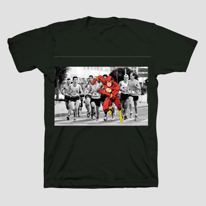Dc Comics Boys' The Flash Short Sleeve T-shirt - Black