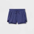 Girls' Double Layered Run Shorts - All In Motion Grape