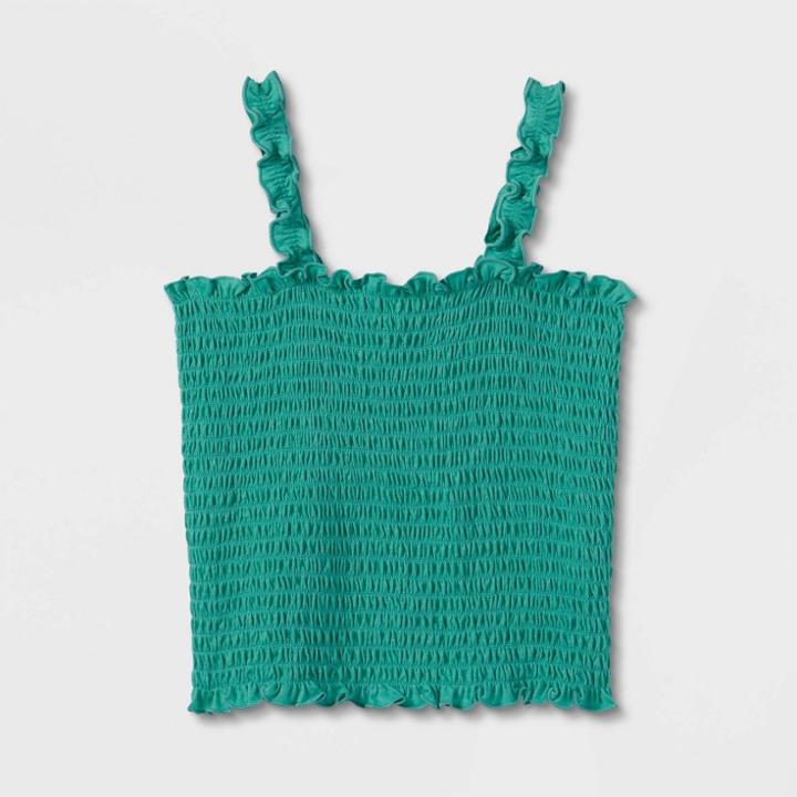 Girls' Smocked Tank Top - Art Class Green