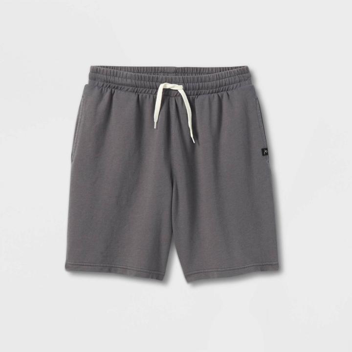 Boys' Mineral Wash Knit Pull-on Shorts - Art Class Charcoal Gray
