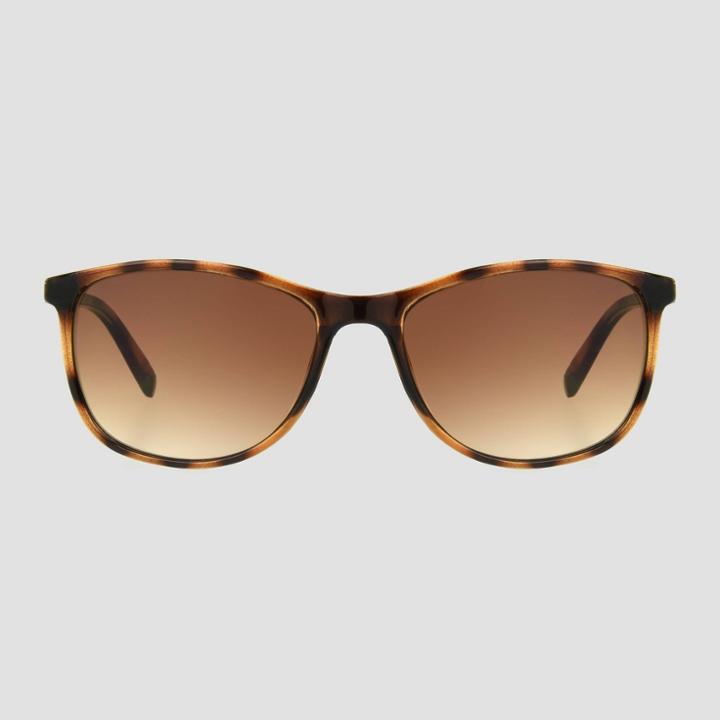 Women's Tortoise Shell Print Sunglasses - Universal Thread Brown