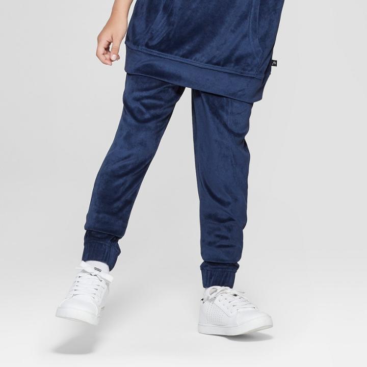 Boys' Velour Jogger Pants - Art Class Blue