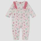 Burt's Bees Baby Baby Girls' Lovely Floral Jumpsuit - Off-white