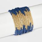 Seed Bead Multi-strand Bracelet 21pc - Universal Thread Navy Blue