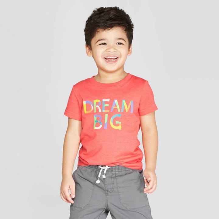 Toddler Boys' Short Sleeve Dream Big Graphic T-shirt - Cat & Jack Berry