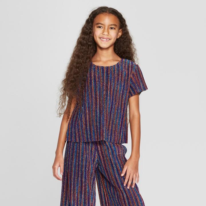 Girls' Pleated Tank Top - Art Class M,