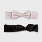 Toddler Girls' 2pc Clips And Barrettes Set - Cat & Jack White/black