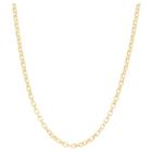 Tiara Gold Over Silver 16 - 22 Adjustable Rolo Chain, Women's, Yellow