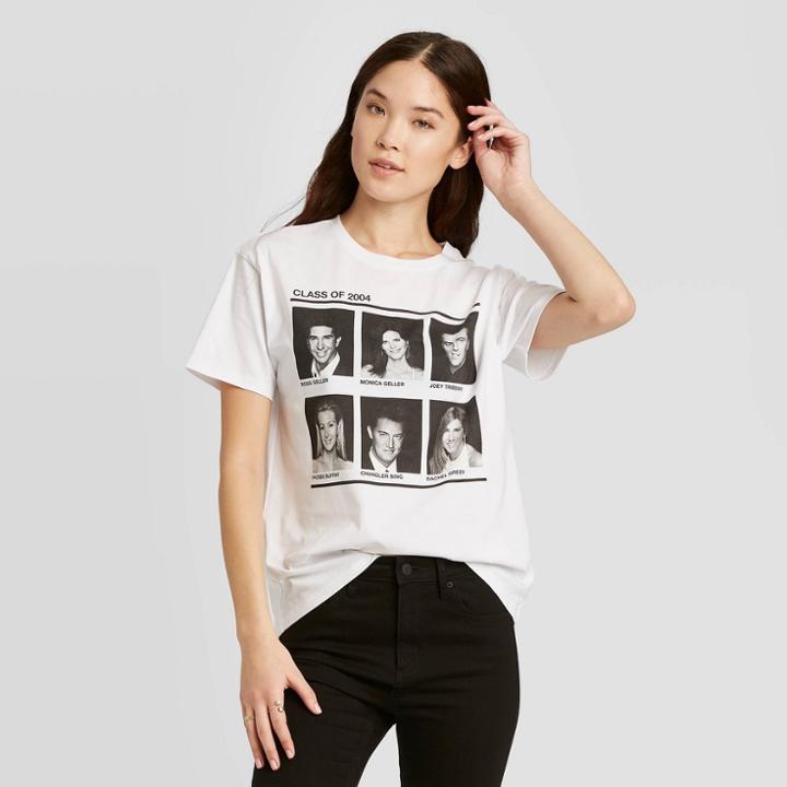 Women's Friends Class Of 2004 Short Sleeve T-shirt (juniors') - White