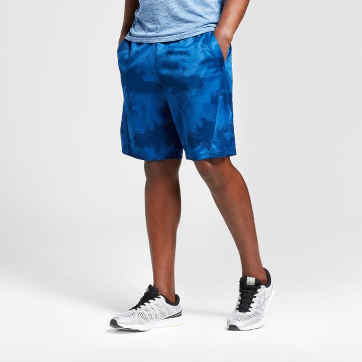 Men's Camo Print Fadeaway Basketball Shorts - C9 Champion Winter River Teal