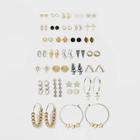 Multi Shapes And Stones Earring Set 30pc - Wild Fable