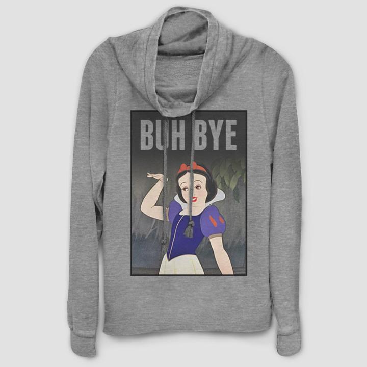 Fifth Sun Women's Snow White Buh Bye Sweatshirt - (juniors') Gray